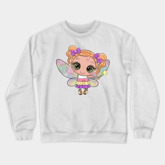 Cute Fairy Crewneck Sweatshirt by Reginast777